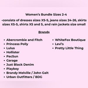 Women’s Sizes 2-4 Clothing Bundle!! (34 pieces of clothing)